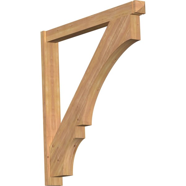 Ekena Millwork Balboa Arts & Crafts Smooth Outlooker, Western Red Cedar, 5 1/2"W x 48"D x 48"H OUT06X48X48BOA03SWR - main